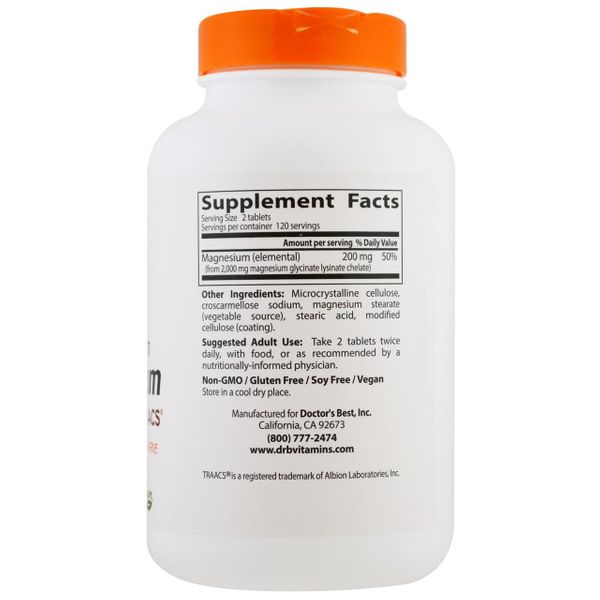 Магний Doctor's Best Magnesium 200 mg 240 таблеток Магний Doctor's Best Magnesium 200 mg 240 таблеток
