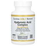 Гіалуронова кислота California Gold Nutrition Hyaluronic Acid Complex, 60 вегакапсул
