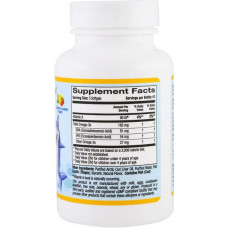 Жирные кислоты для детей California Gold Nutrition Children's DHA Chewables 100% Wild Arctic Cod 180 капсул