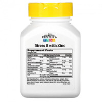 Вітаміни та мінерали 21st Century Stress B with Zinc, 66 таблеток