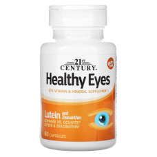 Комплекс Для Глаз с Лютеином и Зеаксантином 21st Century 60 капсул | HEALTHY EYES LUTEIN  & Zeaxanthin 60 caps