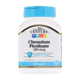 Хром піколінат 21st Century Chromium Picolinate 200 mcg 100 таблеток Хром піколінат 21st Century Chromium Picolinate 200 mcg 100 таблеток