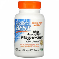 Магний Doctor's Best Magnesium 200 mg 120 таблеток