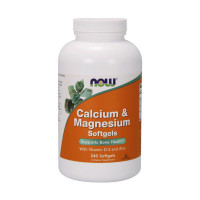 Кальций магний цинк Д3 Нау Фудс/Now Foods Calcium & Magnesium+vit. D+Zinc (240 softgels) / гелевые капсулы