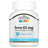 Железо 21st Century Iron 65 mg 120 Tablets