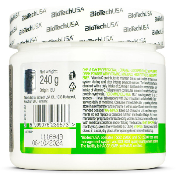 Комплекс витаминов BioTechUSA One a Day Professional 240 грамм Orange Комплекс витаминов BioTechUSA One a Day Professional 240 грамм Orange