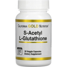 Спеціальний продукт California Gold Nutrition S-Acetyl L-Glutathione 30 капсул