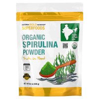 Органическая спирулина California GOLD Nutrition, Superfoods "Organic Spirulina Powder" порошок (240 грамм)