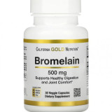 Бромелайн California Gold Nutrition (Bromelain) 500 мг 30 вегетаріанських капсул