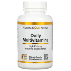 Витамины California Gold Nutrition Витамины Daily Multivitamins 60 капсул