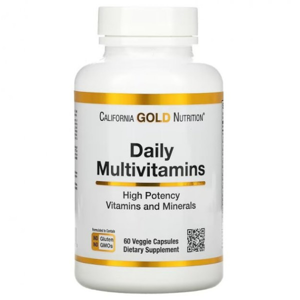 Витамины California Gold Nutrition Витамины Daily Multivitamins 60 капсул
