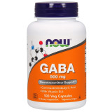 Гамма-аміномасляна кислота NOW Foods GABA 500 mg (100 капсул)