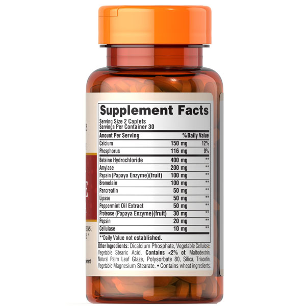 Multi-enzyme formula 60 caplets
