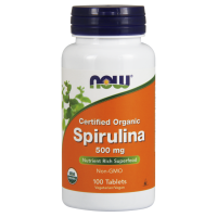 Органічна спіруліна NOW Foods Spirulina 500 mg (100 таблетс)