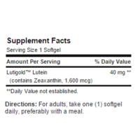 Lutein 40 mg with Zeaxanthin 60 softgels