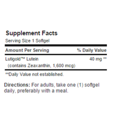 Lutein 40 mg with Zeaxanthin 60 softgels