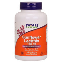 Sunflower Lecithin, Now Foods, 1200 мг, 100 капсул