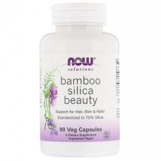 Натуральная добавка Now Foods Bamboo Silica Beauty 90 капсул