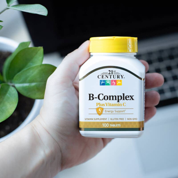 Витамины B complex 21st Century Комплекс витаминов группы B с витамином C, 100 таблеток