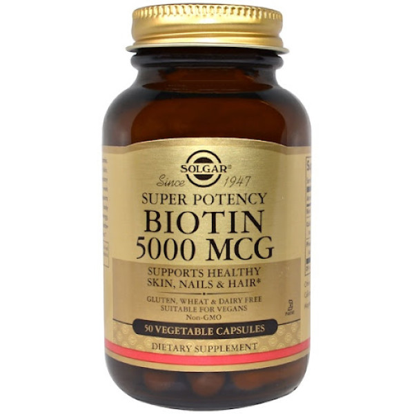Биотин (Biotin) 5000 мкг 50 капсул