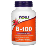 Вітаміни Now Foods B-100 100 веган капсул Вітаміни Now Foods B-100 100 веган капсул