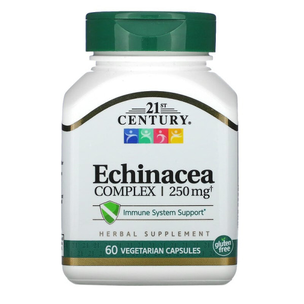 Эхинацея Комплекс 250мг 21st Century 60 вег. капсул | ECHINACEA COMPLEX 250 mg