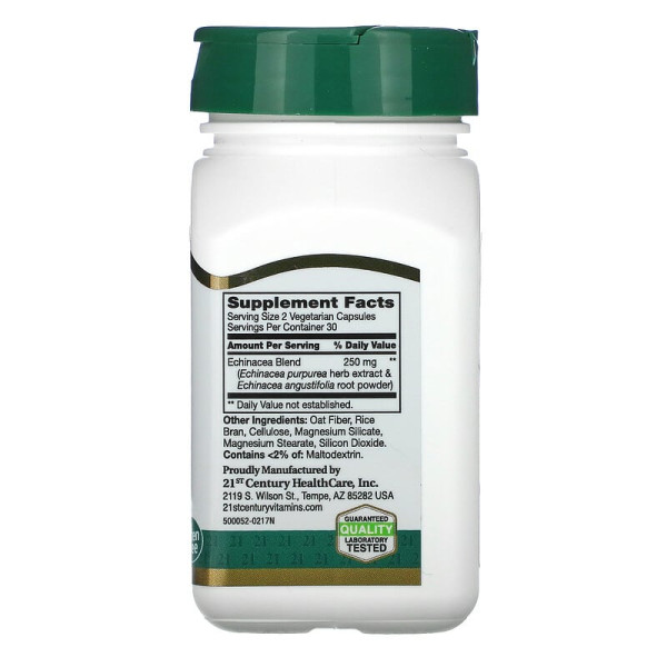 Эхинацея Комплекс 250мг 21st Century 60 вег. капсул | ECHINACEA COMPLEX 250 mg
