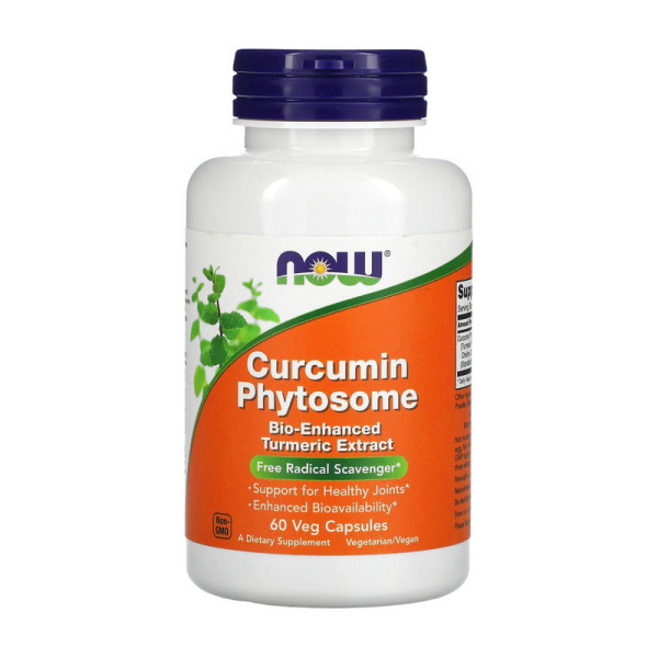 Куркума NOW Foods Curcumin Phytosome 500 mg 60 Veg Caps