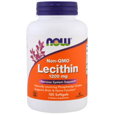 Біодобавка Лецитин NOW foods Lecithin 1200 mg (100 капсул)
