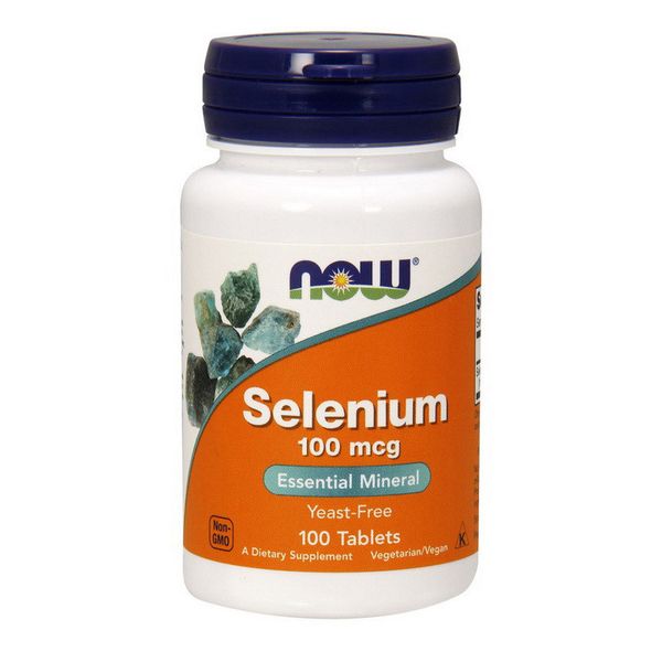 Селен Now Foods Selenium, 100 мкг, 100 табл