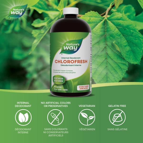 Жидкий хлорофилл Nature's Way Chlorofresh Без вкуса 473 мл