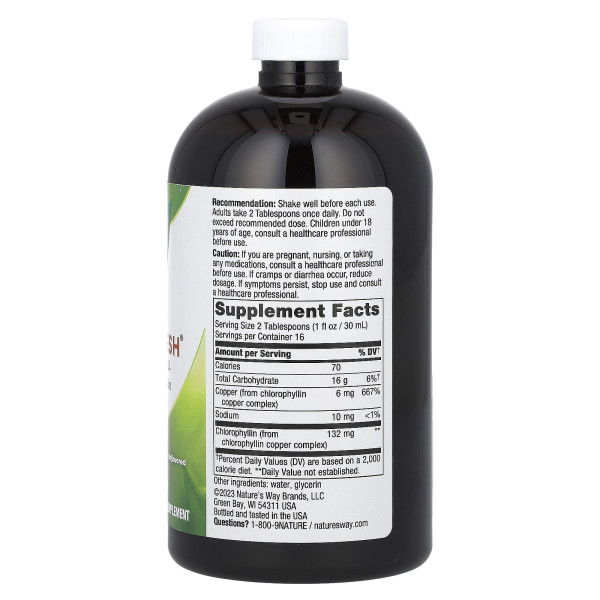 Жидкий хлорофилл Nature's Way Chlorofresh Без вкуса 473 мл