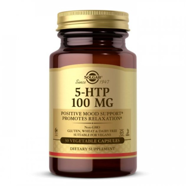 Аминокислота Solgar 5-HTP 100 mg, 30 вегакапсул