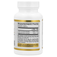 Буферизованный витамин С, California GOLD Nutrition "Buffered Gold C" аскорбат натрия, 750 мг (60 капсул)