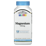 Магній 21st Century Magnesium 250 мг для підтримки нервової системи та здоров'я серця 250 таблеток Магній 21st Century Magnesium 250 мг для підтримки нервової системи та здоров'я серця 250 таблеток