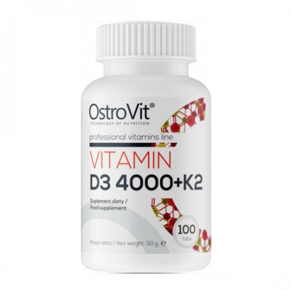 Vitamin D3 4000+K2 (100 таблетс)