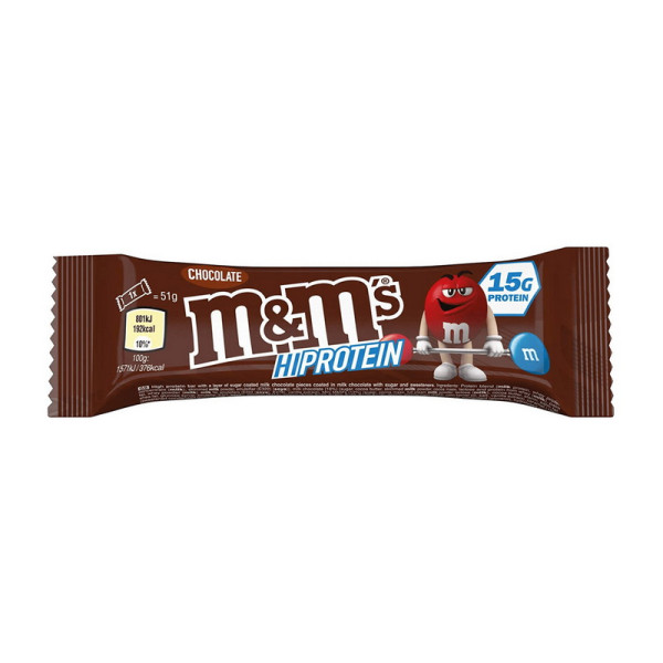 Протеїновий батончик M&M's Hi Protein Bar, 51 грам Шоколад