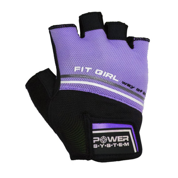 Рукавички для фітнесу та важкої атлетики POWER SYSTEM FIT GIRL EVO PS-2920 PURPLE Рукавички для фітнесу та важкої атлетики POWER SYSTEM FIT GIRL EVO PS-2920 PURPLE